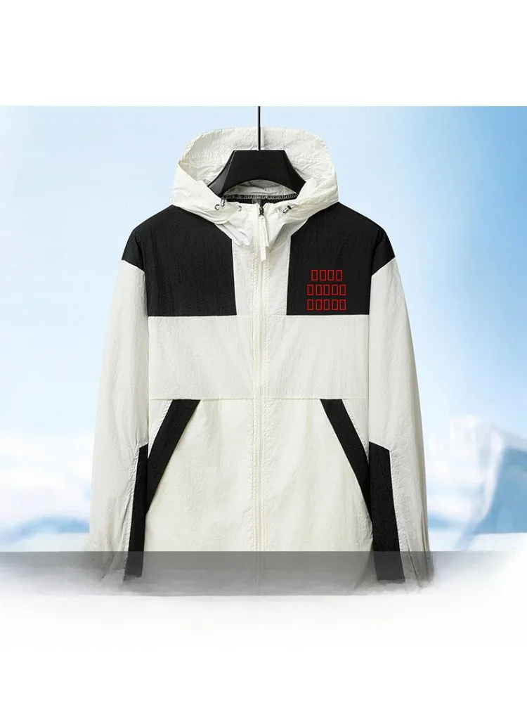 

Новая мужская одежда из ледяного шелка 2025 года с защитой от УФ-излучения, летняя быстросохнущая спортивная толстовка с капюшоном, верхняя одежда с защитой от ультрафиолета