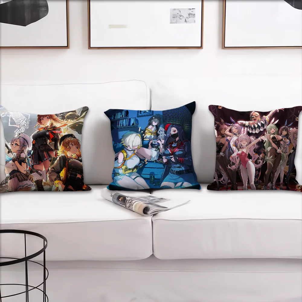 Game Goddess of Victory Nikke Comfortable Decorative Cushion Cover Suitable for Home Living Room Sofa Room Decoration