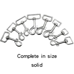 10 pcs Square bottom Metal Snap High Quality Thick Press Type Hook Hard Carabines Swivel Clasp Lobster Claws Bag Parts