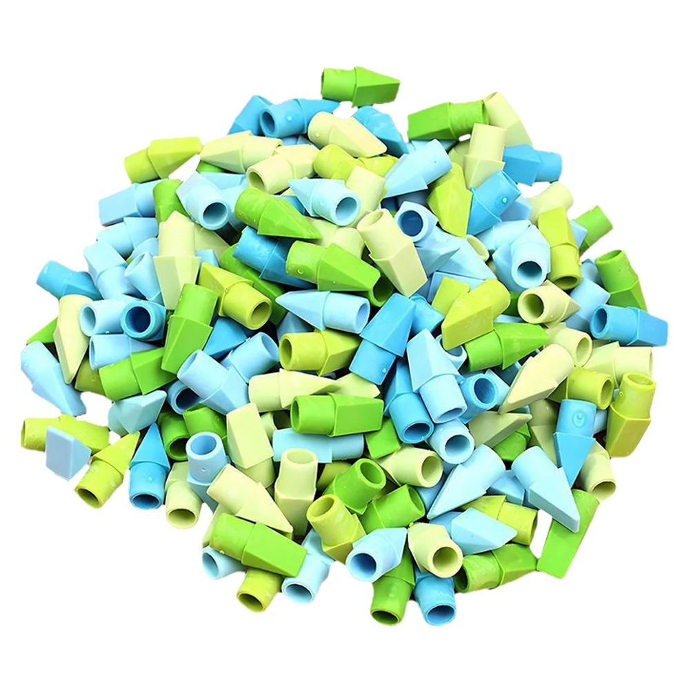 

250 Pcs Pencil Eraser Tops Cute Mini Bulk Classroom Fun Kids Shape Eraser Toppers Long Lasting Protective Supplies