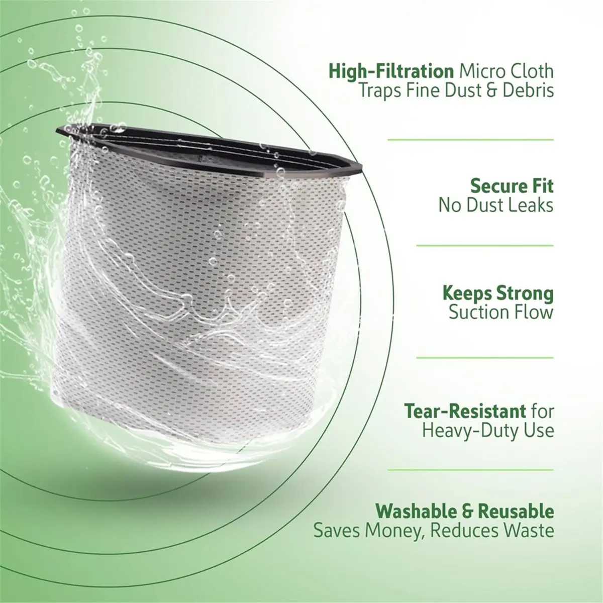 

8 шт. фильтров-пылесборников и мешков для пыли для рюкзачного пылесоса Super Pro 6 / 6 / 6