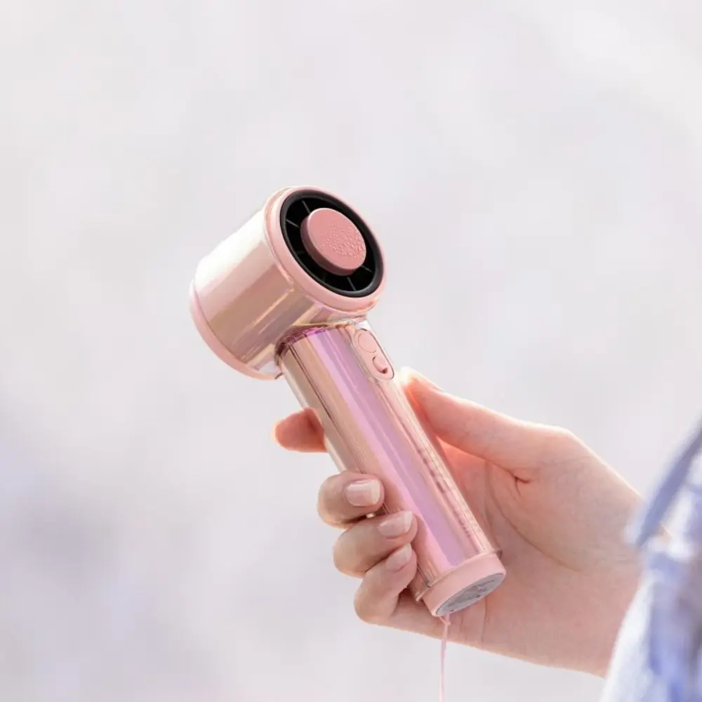 高速エアスピードポータブルハンドヘルドファンスマートデジタルディスプレイ高速エアフローusb充電式ファンコンパクトデザイン軽量