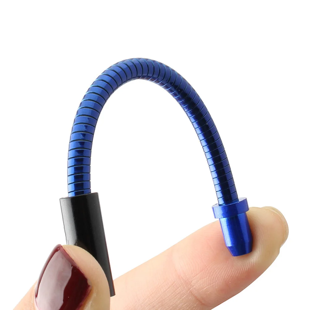 

2pcs Stainless Steel Bike Brake Elbow Tube Catheter Flexible Durable Inner Tube For Mountain Road Folding Bikes Blue
