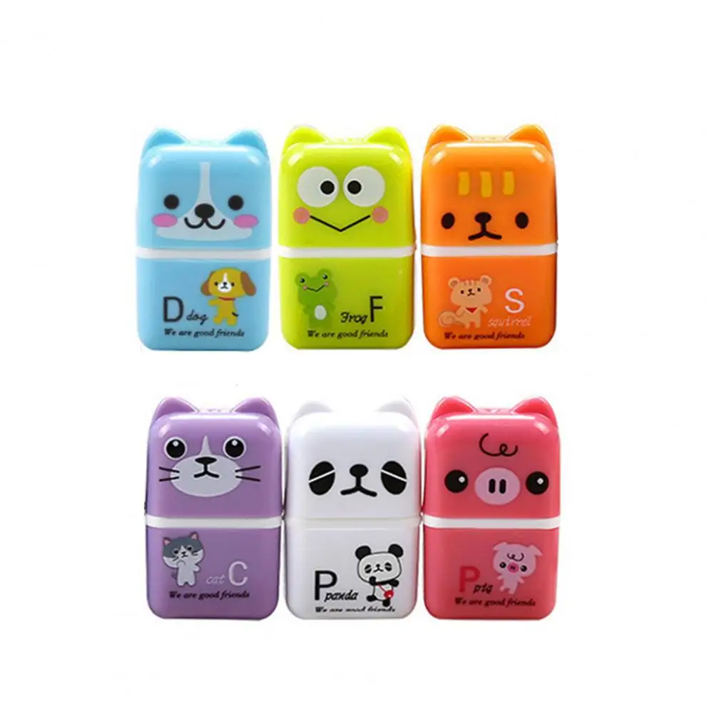 6Pcs  Soft Erasers Durable Drawing Writing Correction Stationery Rubber Sophisticated No-Residue Eraser