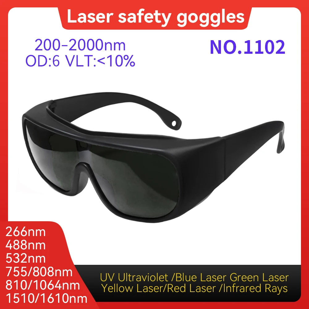 Laser Protection  laser glasses 10600nm OD6 UV400 532nm 808nm 1064nm Laser Safety Glasses IPL glases Laser Protective glasses