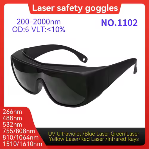 Laser Protection  laser glasses 10600nm OD6 UV400 532nm 808nm 1064nm Laser Safety Glasses IPL glases Laser Protective glasses - Image 7
