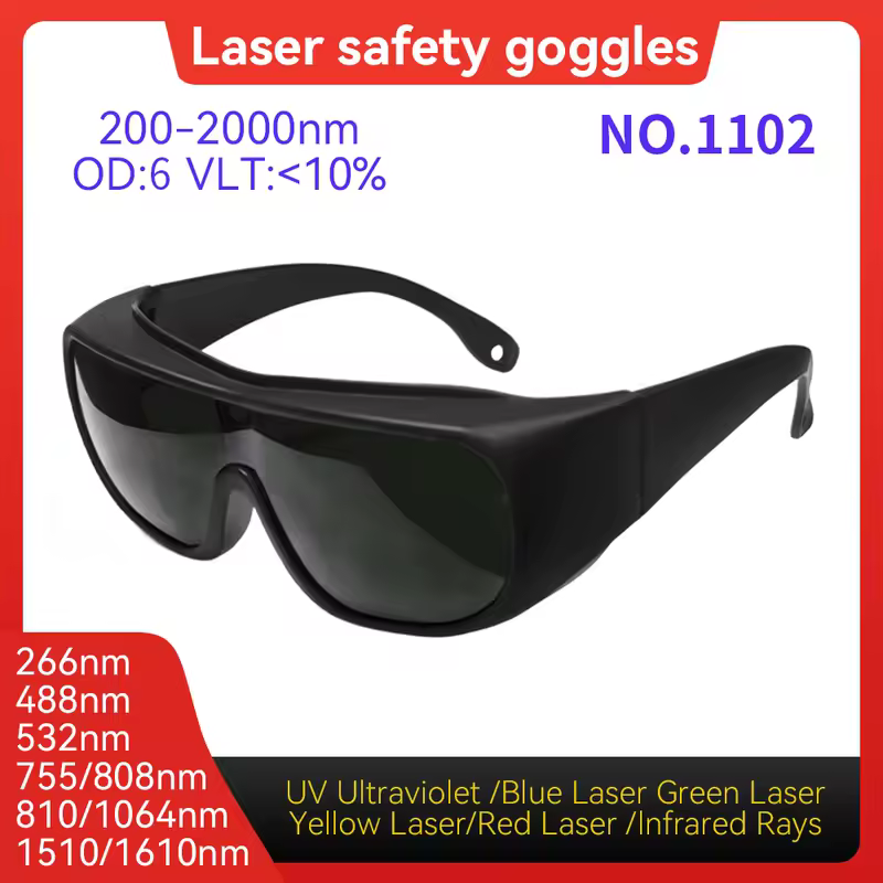 Laser Protection  laser glasses 10600nm OD6 UV400 532nm 808nm 1064nm Laser Safety Glasses IPL glases Laser Protective glasses - Image 7