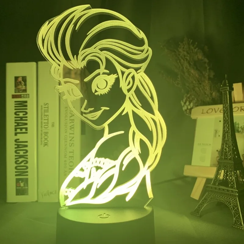 Disney Princess Elsa Ariel 3D Acrylic Led Lamp for Home Children\'s Night Light Table Lamp Cute Birthday Party Decor Bedside Lamp