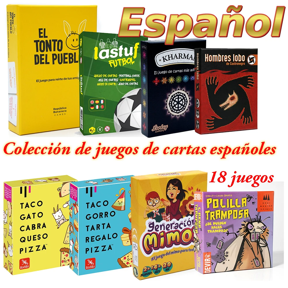 Верности и Español juego mesa Taco Gato Cabra Queso Пицца Карточная игра Taco Gorro Tarta Regalo Pizza Card Game