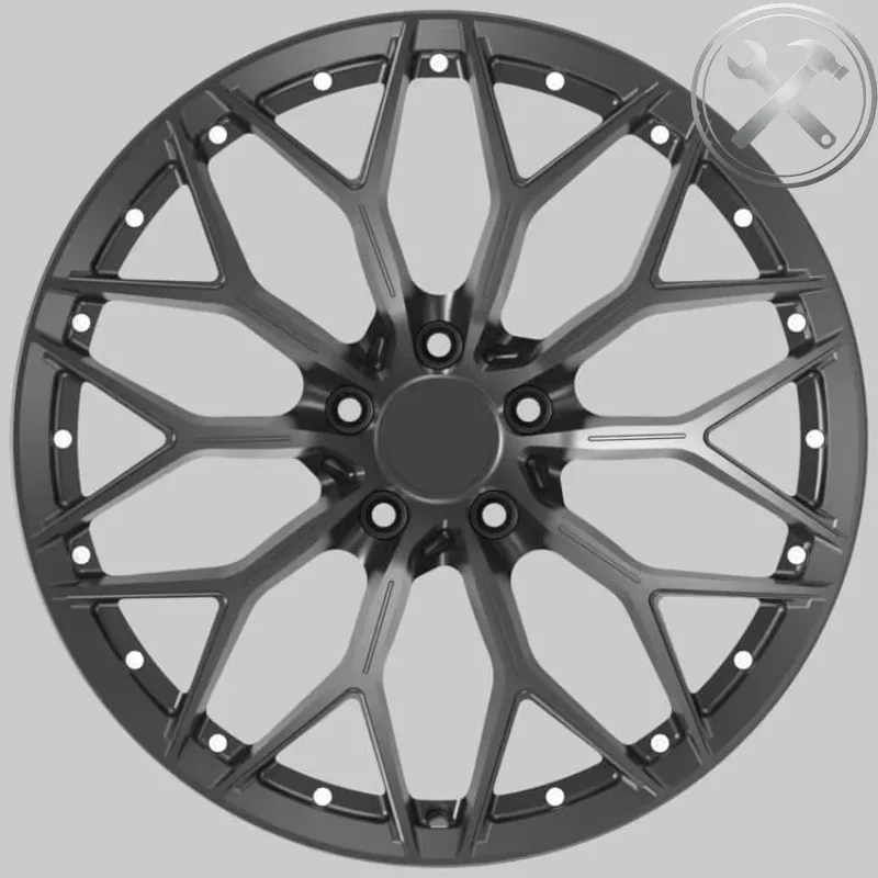 

18 Inch 6x114.3 Rivet Decor Alloy Wheel Rims 5x108 Universal Offroad Modified Auto Parts