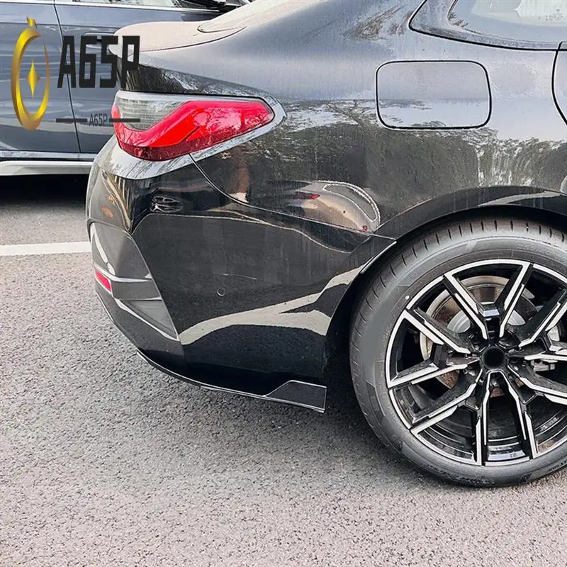 

A65P-Car Rear Bumper Lip Diffuser Splitter Winglet Apron Spoiler For BMW G26 M Sport 2020+ Spoiler Wind Knife