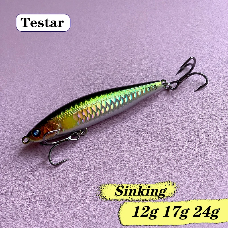 Testar Sinking Pencil Bait – Stickbait de lance largo para depredadores - imagen 2
