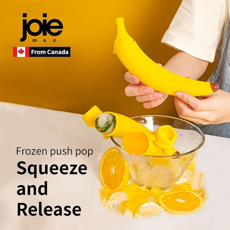 Joie Silicone Ice Pop Molds Monkey Forzen Push Pop Kids Ice Cream Ice Maker Handmade Popsicle Silicone Mold Food Grade DIY Ice