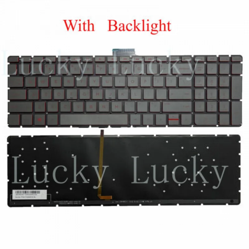f  US Backlit Keyboard for HP 15-AB 15AX AE AS AK AU 15-BC TPN-Q159 Q172 Q173 Q162