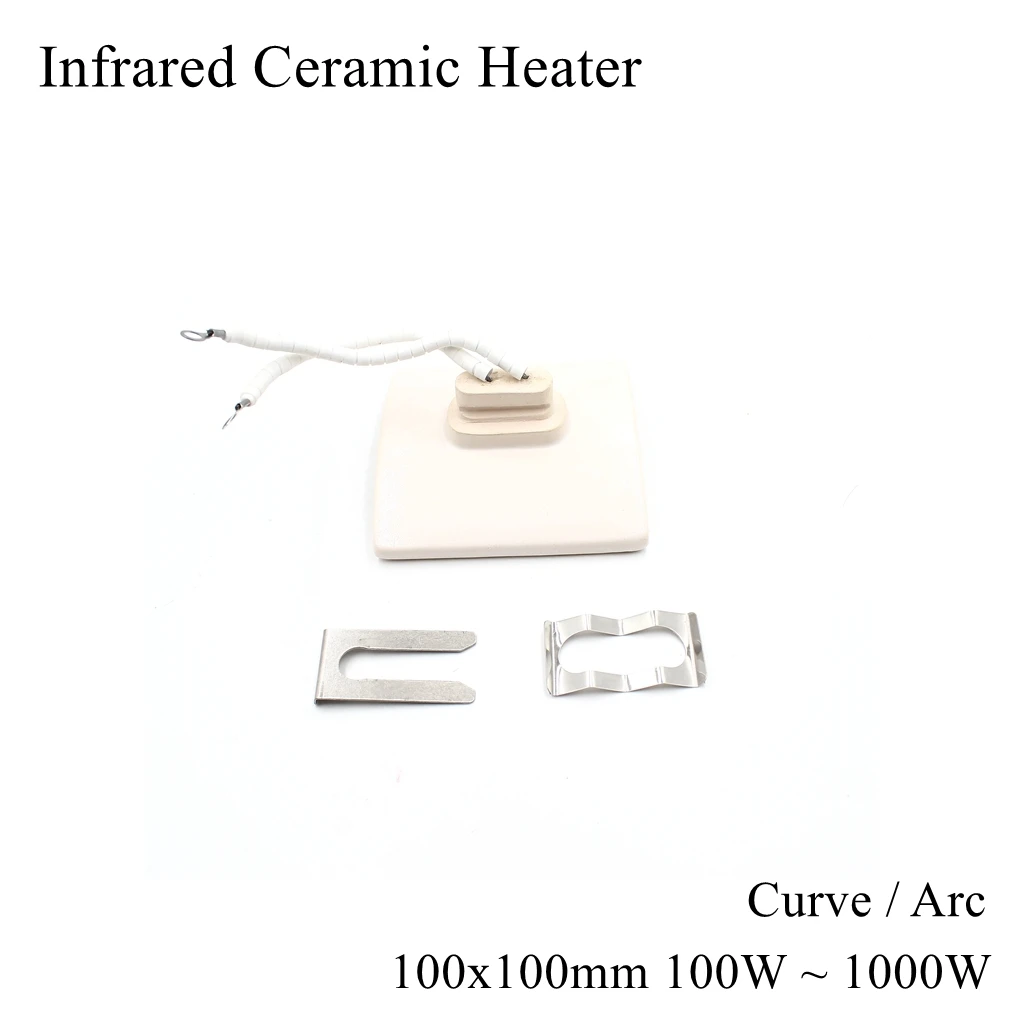 100x100mm 220V IR Infrared Ceramic Heater Air Heating Arc Curve Plate Brick Board Top Bottom BGA Rework Station Soldering 100mm