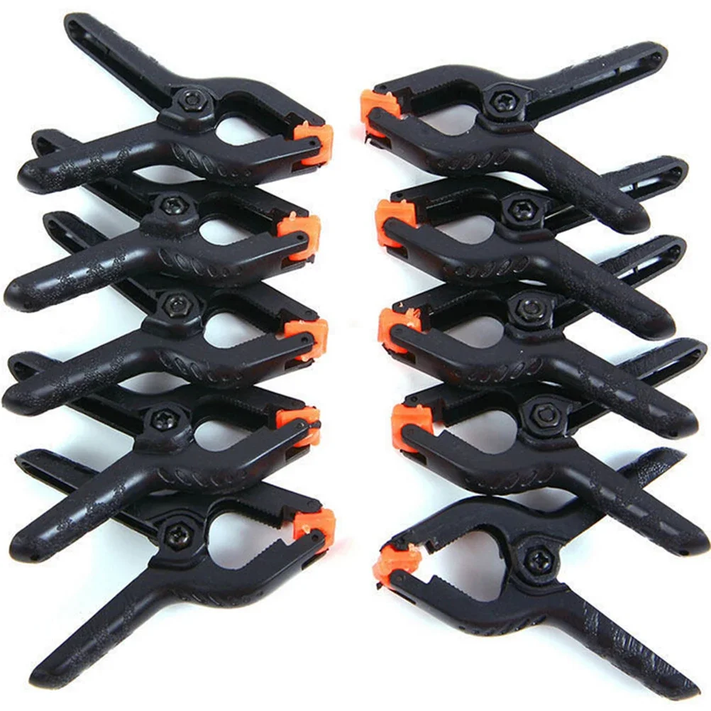 100pcs 2inch Spring Clamps DIY Woodworking Tools Plastic Nylon Clamps for Woodworking Spring Clip Photo Studio Background