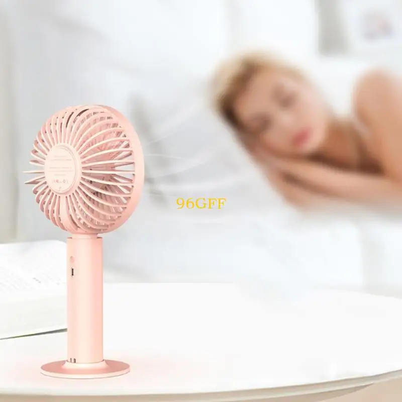 96GF مروحة سطح المكتب Mini Mini Mini مع بطارية USB Fan 3 Speed ​​Mini Handheld Fan