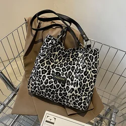 Youda moda donna borsa a tracolla leopardata riutilizzabile nuove borse per la spesa confezione ascellare borsa Casual borsa da donna borsa da scuola per studenti