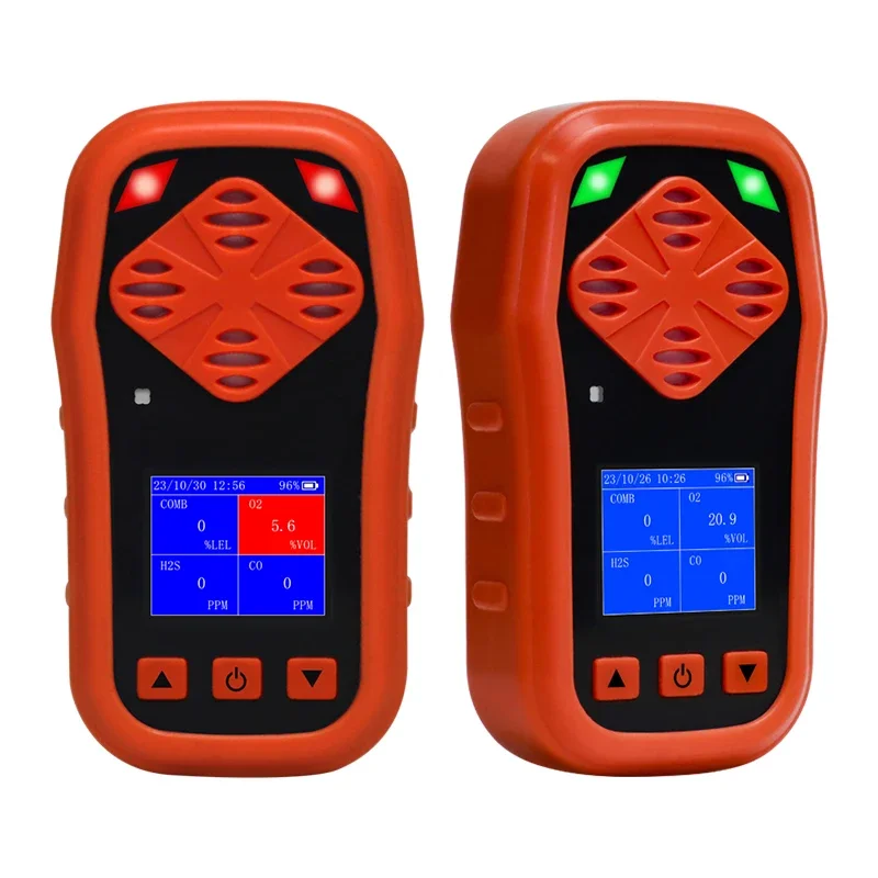 Yaoan 4 In 1 Combustible Toxic Gas Leak Analyzer Sensor Alarm Portable SO2 CO2 CO NH3 CH4 H2 H2S Gas Detector