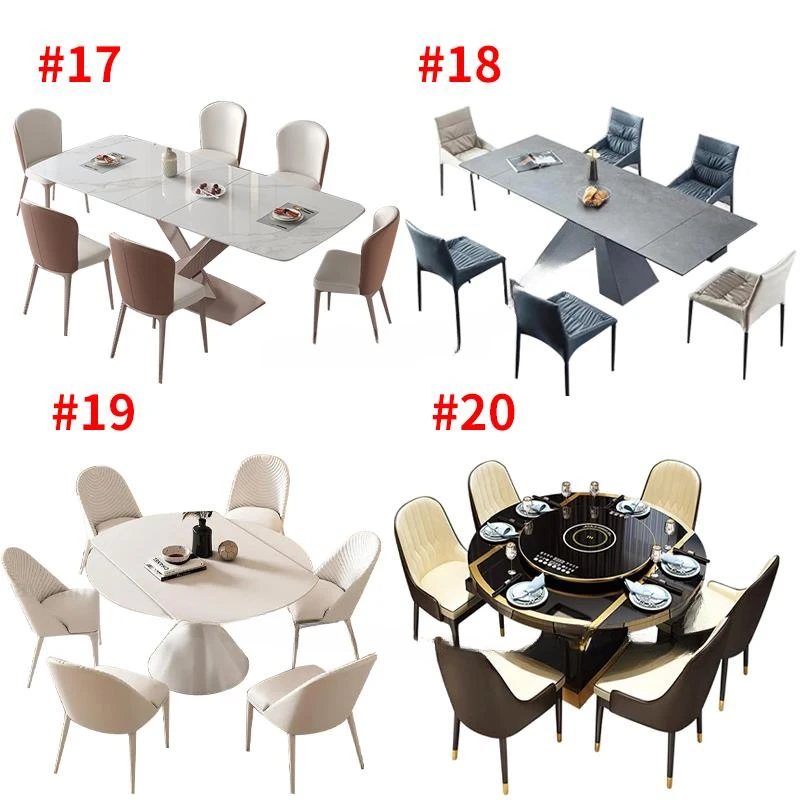 Luxury Dining Table And Chairs Customize Tabletop Kitchen Furniture 24 Dining Table Sets Minimalist Dining Table With 6 Seats