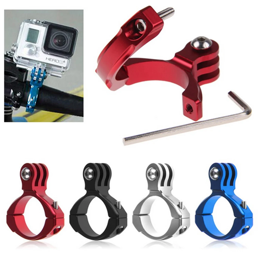 Metal Bicycle Motorcycle Handlebar Clamp Action Camera Accessories Handlebar Bar Clamp Mount Accessories for Gopro Hero 1/2/3/3+