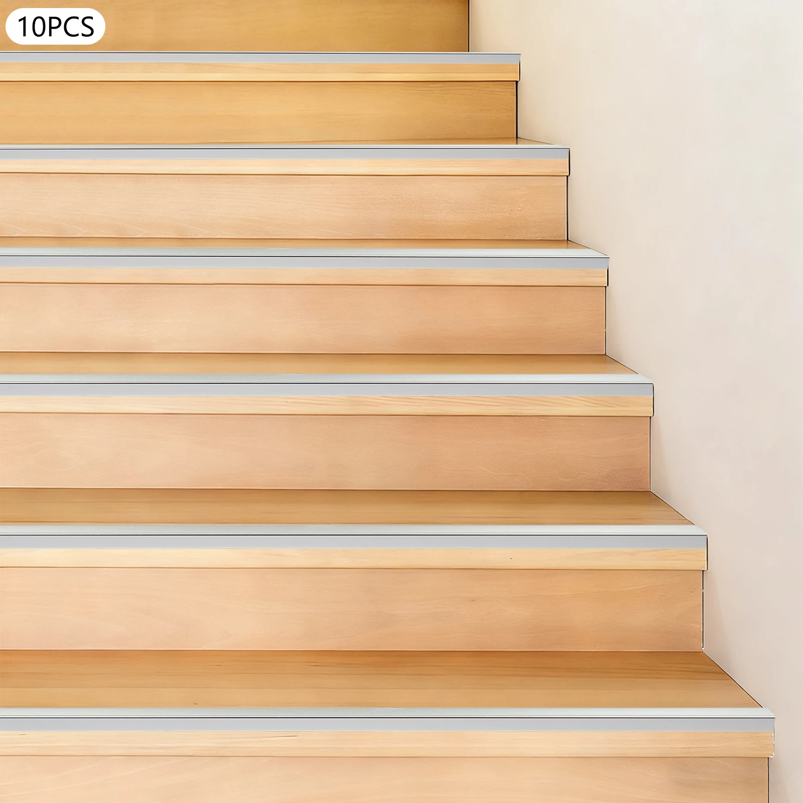 

10 шт. защитные накладки на края лестницы, накладки на угловые лестницы из алюминиевого сплава, нескользящая защитная накладка для деревянной плитки, металлических лестниц ﻿ ﻿