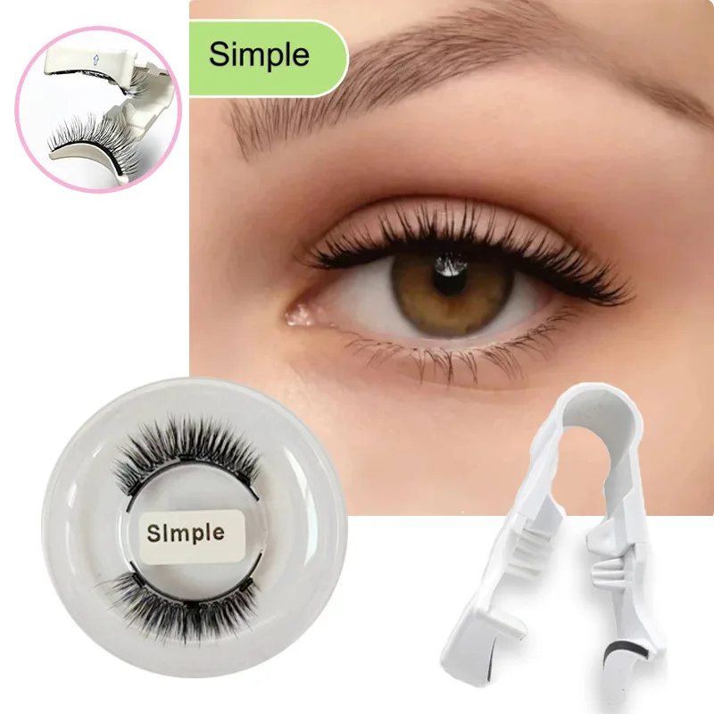 1 زوج الرموش المغناطيسية اليدوية ثلاثية الأبعاد الطبيعية المغناطيسي الرموش الصناعية قابلة لإعادة الاستخدام الرموش المغناطيسية الملقط مجموعة