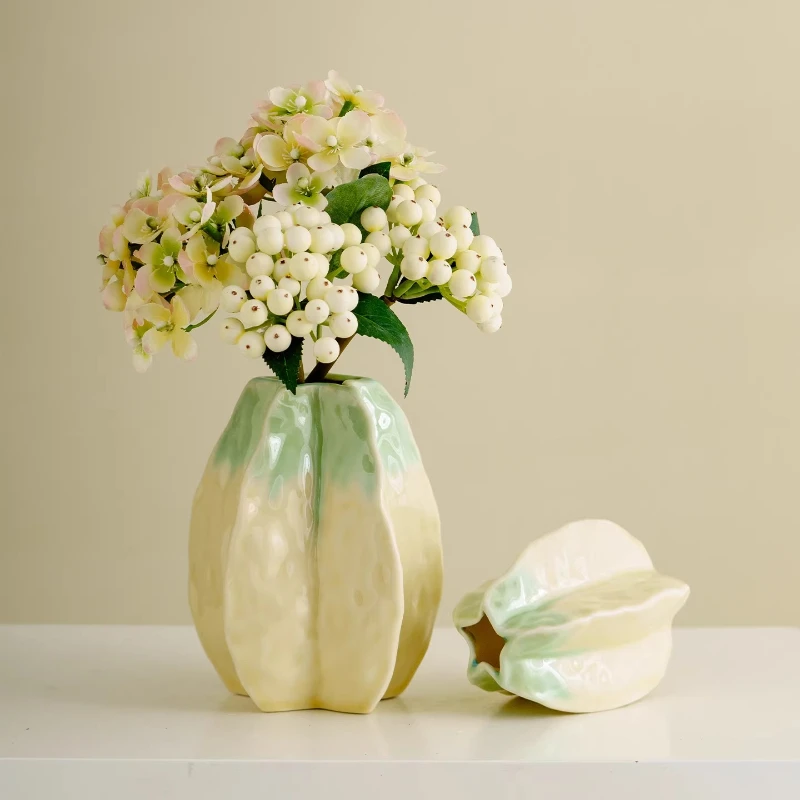 

Эстетичные вазы для гостиной, декоративные бутылки, украшения для стола, вазы для цветов, керамические вазы для офиса и дома, декор MH40HP