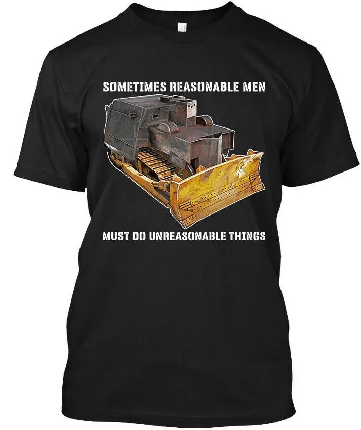 Killdozer Sometimes Reasonable Men Must Do Retro Logo T-Shirt S-4XL High Quality 100%Cotton Short Sleeve