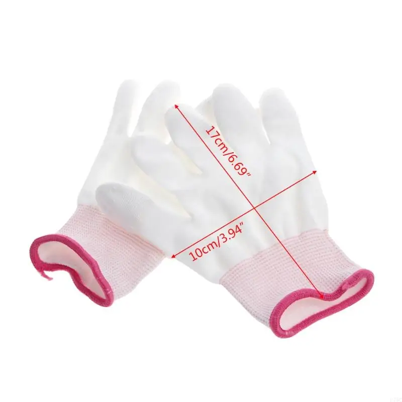 U75C 1PAIR ANTISTATIC ANTISKID GLOVE PC Computer ESD Electronic Reportment Gloves