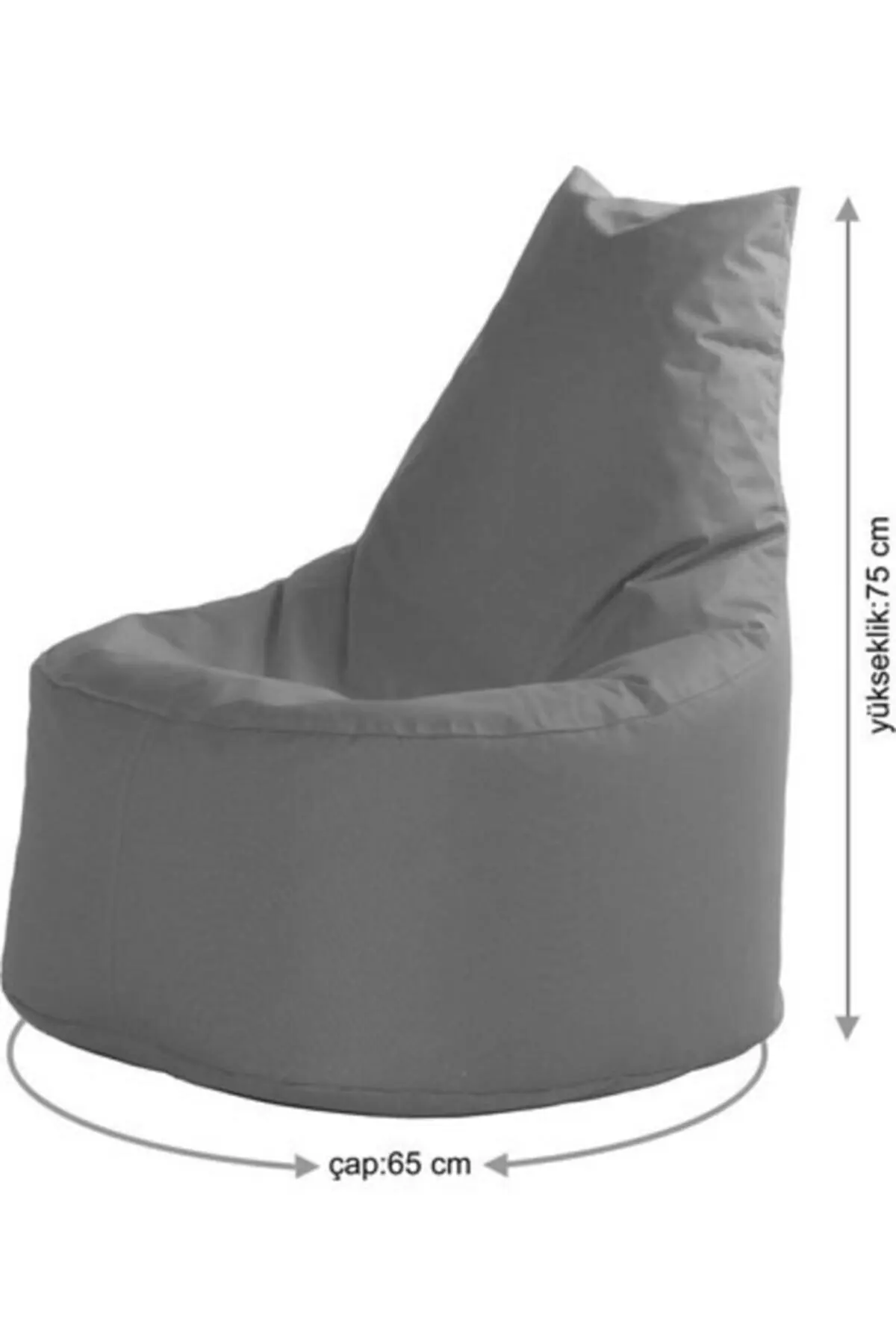 Assento de pêra decorativa e puff rosa impermeável