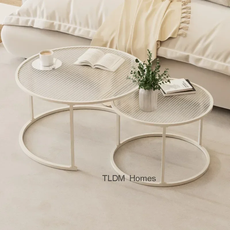 Mesas de Centro altas de acrílico, pequeño escritorio auxiliar de maquillaje para pasillo, mesita de noche de lujo, muebles de exterior, YR50CT