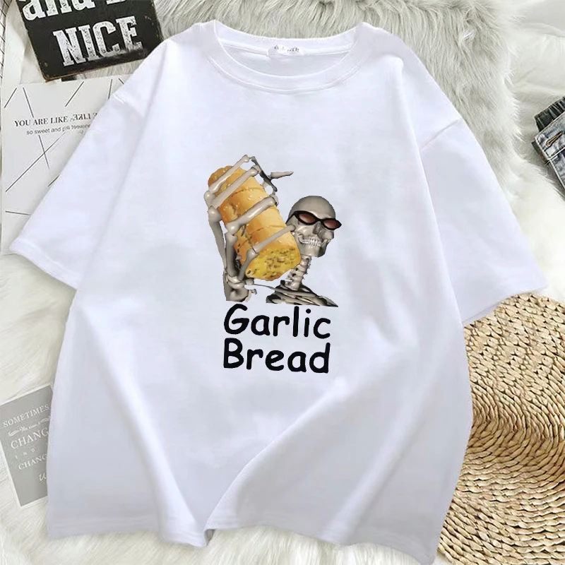 サマーガーリックブレッド レディース Tシャツ グラフィック ヴィンテージ ウェン・ア・マム・コム・ホム・メイク・ヒューテ ユニセックス オーバーサイズ Tシャツ ルーズ ストリートウェア