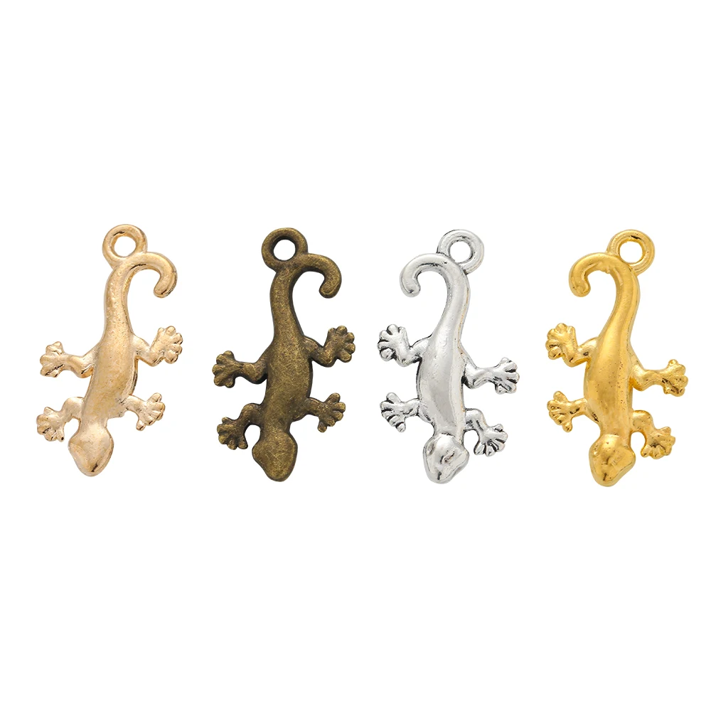 33pieces (house lizard) vintage zinc alloy charm metal pendant DIY jewelry discovery making accessories581