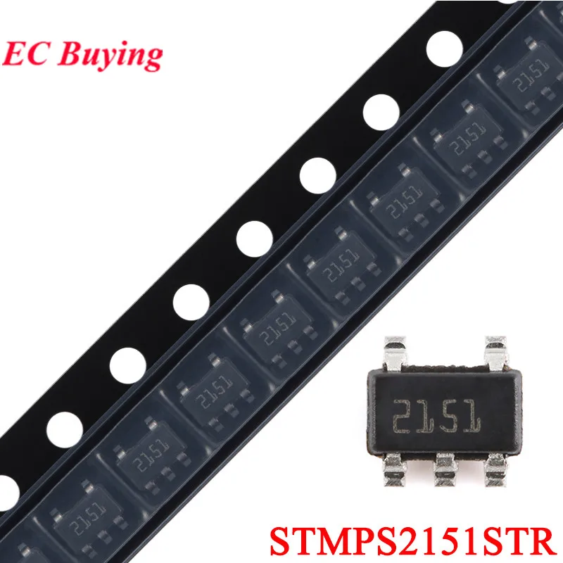 5Pcs/1pc STMPS2151STR STMPS2151 2151 SOT-23-5 Enhanced Single-channel Power Switch Chip IC