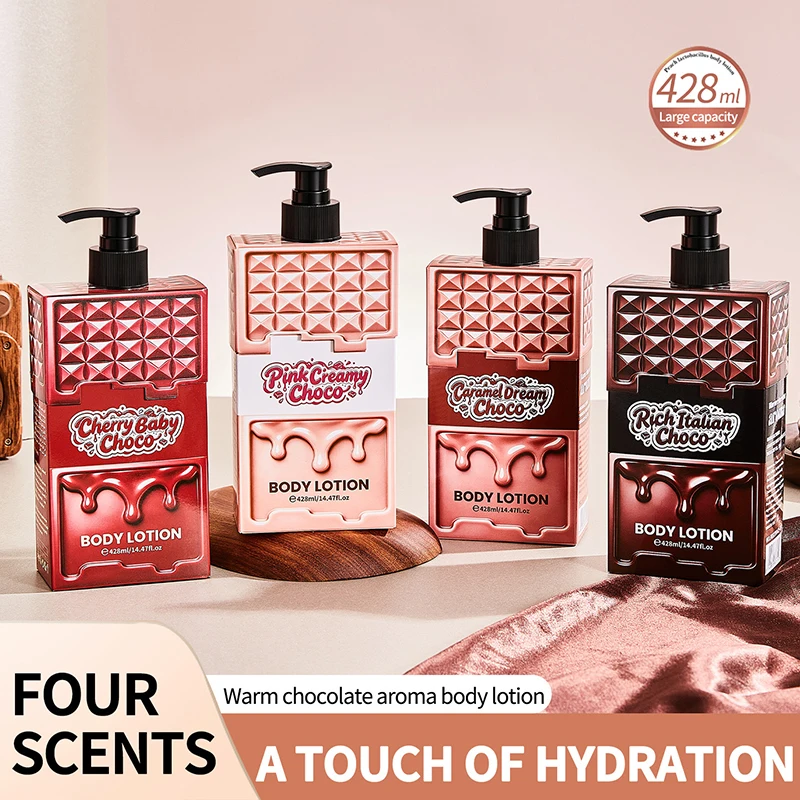 Cream Chocolate Fragrance Body Lotion Moisturize Smooth The Skin Non Greasy Long Lasting Fragrance Body Lotion Winter Body Care