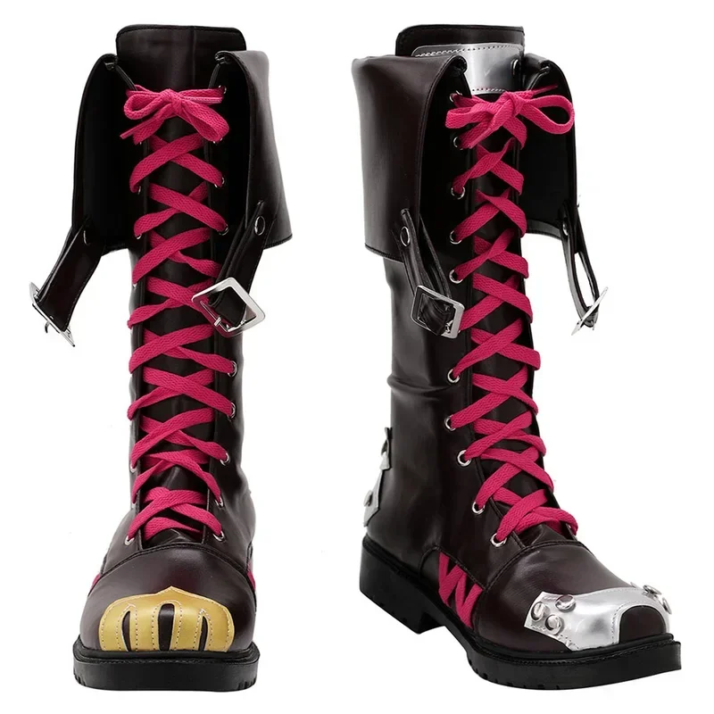 Arcano: LoL Jinx, zapatos de Cosplay, botas, accesorios de disfraces de Halloween, hechos a medida