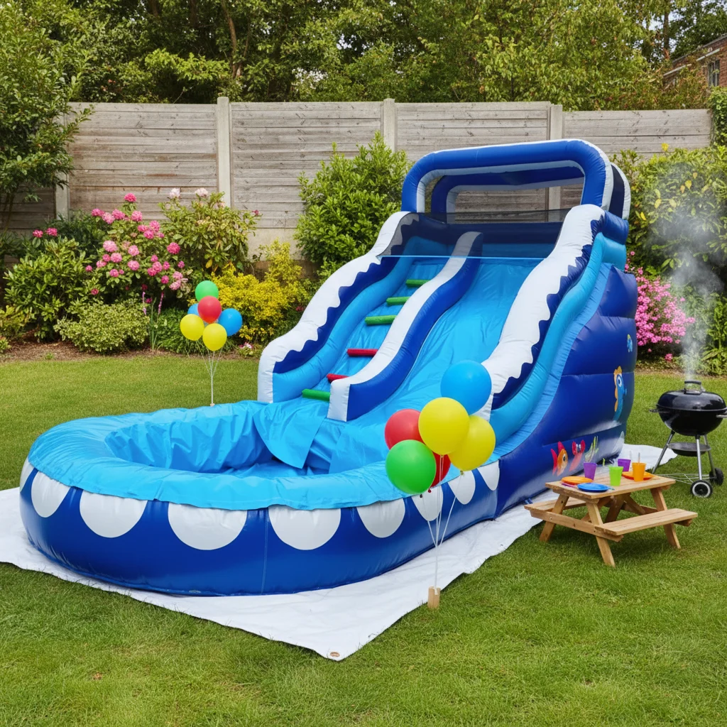 Hot Sale Outdoor Inflatable Castle with Slide Pool Combo Kids Bounce House PVC Material 20-Person Capacity for Amusement Parks