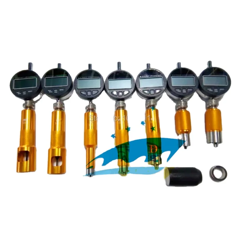 Common Rail tester Nozzle Valve Measuring Tool with 7PCS Micrometer Gauges for Bos-ch and Den-so Calibration tool sets