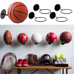 3Pcs Wall-Mount Ball Racks Iron Basketball Storage Display Holder Football Rugby Hanging Stand Space Saving for Home Decor