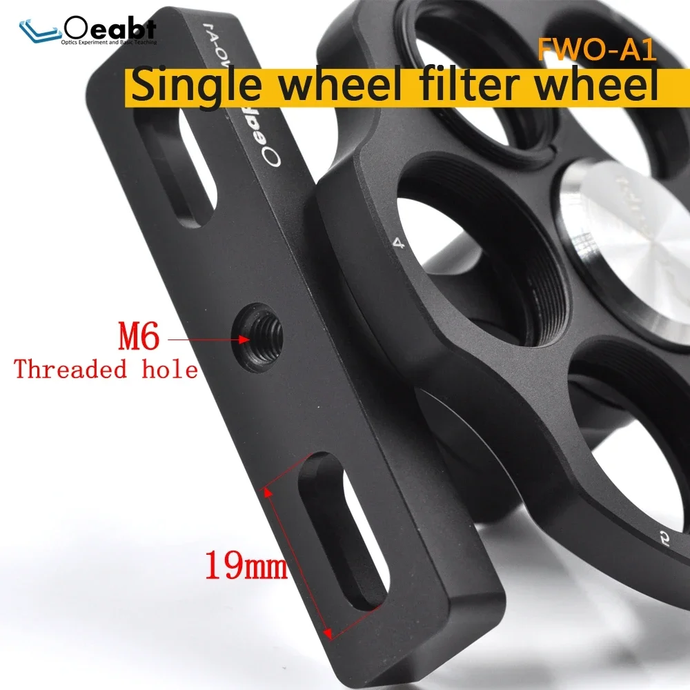 FWO-A1 Manual Filter Wheels Convenient Lab Table Organizers for Ø1" Optics Precise Mechanical Indexing Cage System Adjustable