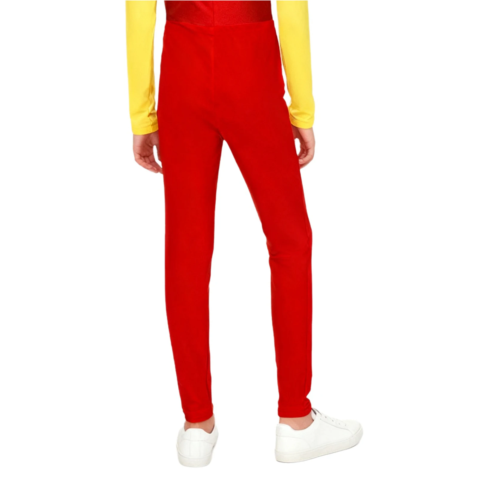 Kids Rhythmic Gymnastics Leggings for Boys Stretchy Tights Long Pants Sportswear Swimwear Figure Ice Skating Latin Dancewear