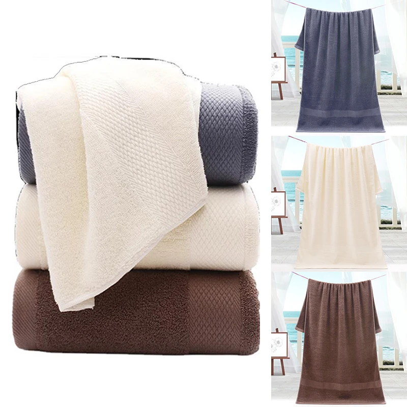 Home Adult Pure Cotton Bath Towel 140x70cm Absorbent Extra Soft Bath Towel Nordic Style Hotel Towel