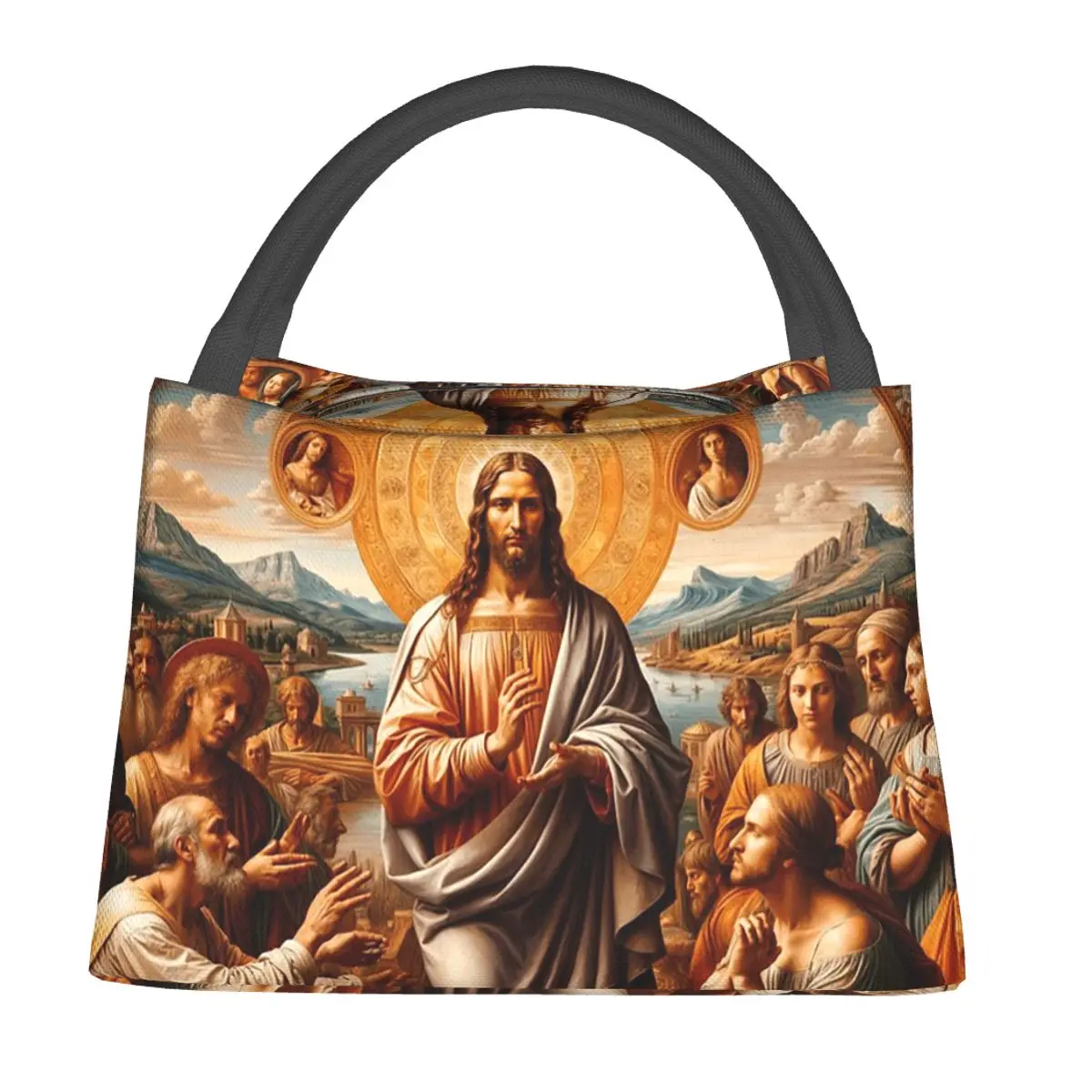 

Изолированная сумка для обеда WORSHIPING JESUS для женщин и детей, портативная термосумка для еды