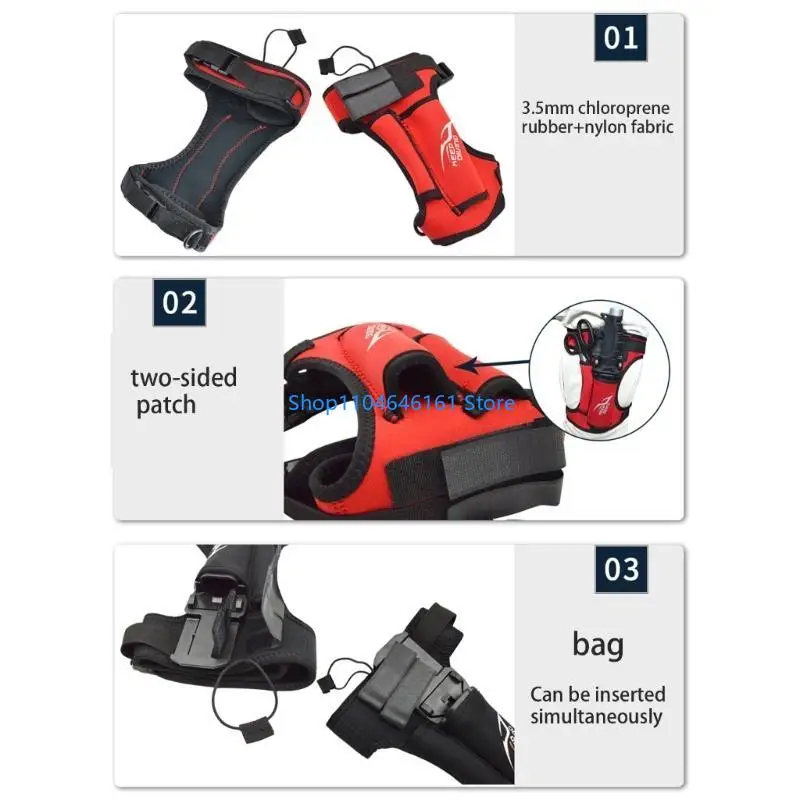 Scubas Diving Knifed Wrap Sheaths Cover Strap Leg Holder Diver Safe Gear Holder view 4