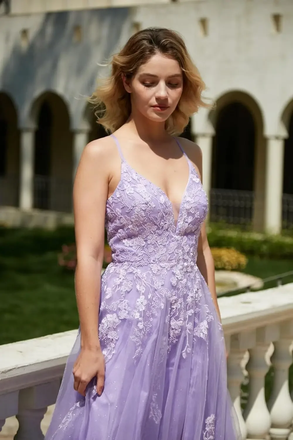 Vestido Formal con Apliques de encaje de tul y tirantes finos, vestido de baile largo para mujer, corsé con tirantes finos, vestido de fiesta de noche sin espalda