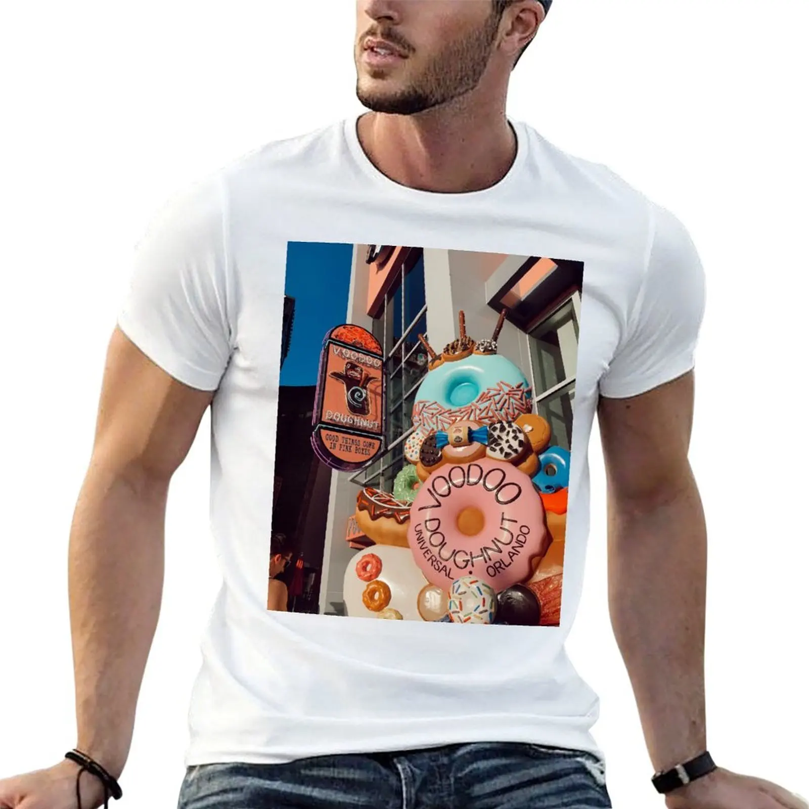 

cotton for Voodoo man luxury shirts brand Donuts tshirt men T-Shirt shirt t 100% anime cotton t soft