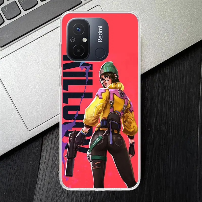 Valorant Killjoy Soft Silicone Phone Case For Xiaomi Redmi 12 12C 9 9A 9C 9T 10 10A 10C 8 8A 7 7A 6A 6 Pro S2 K20 K40 Cover