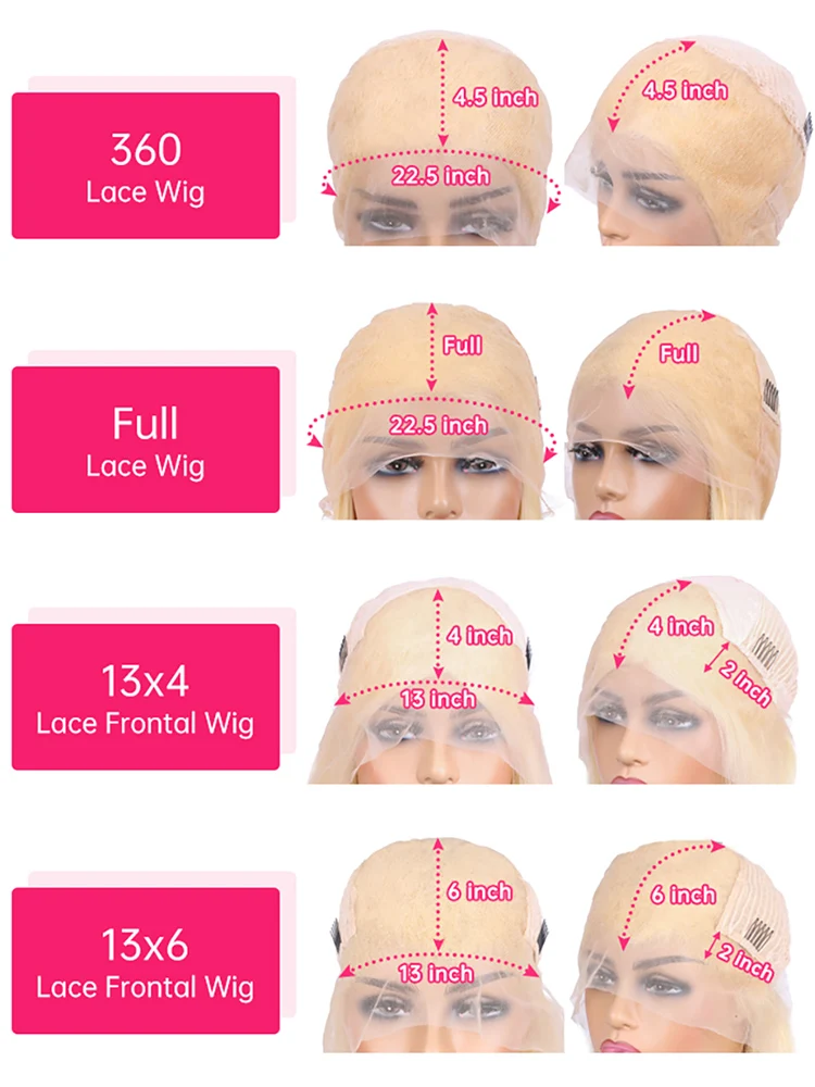 613 Honingblonde 360 Kant Pruiken Menselijk Haar Pre Geplukt Body Wave Lace Front Pruik 13X4 13X6 Lace Front Frontale Pruiken Voor Zwarte Vrouwen