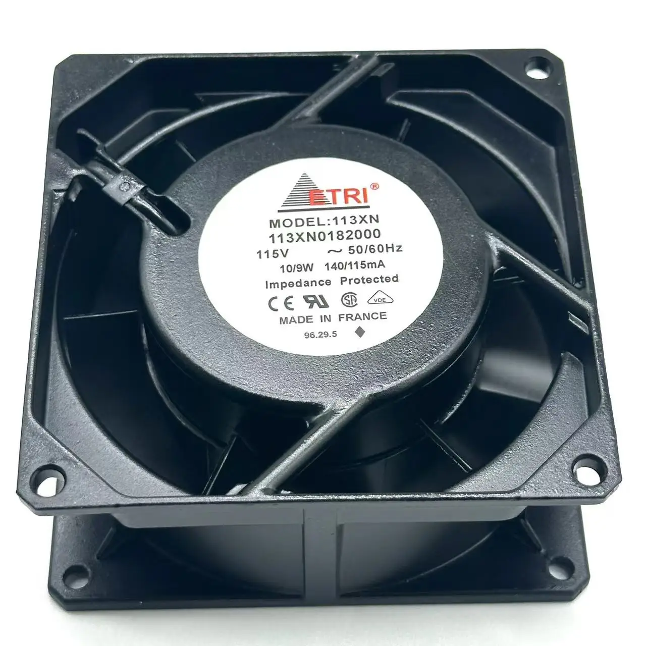 

ETRI 113XN 113XN0182000 AC 115V 10/9W 92x92x38mm Server Cooling Fan